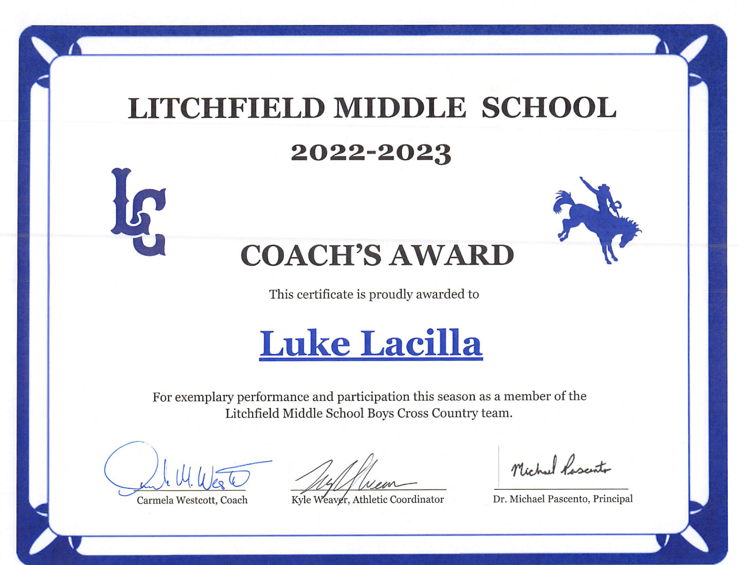 Coaches award