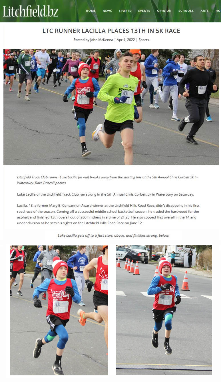 Luke running article